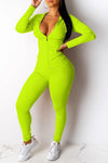 Street Hooded Solid Color Two-piece Set