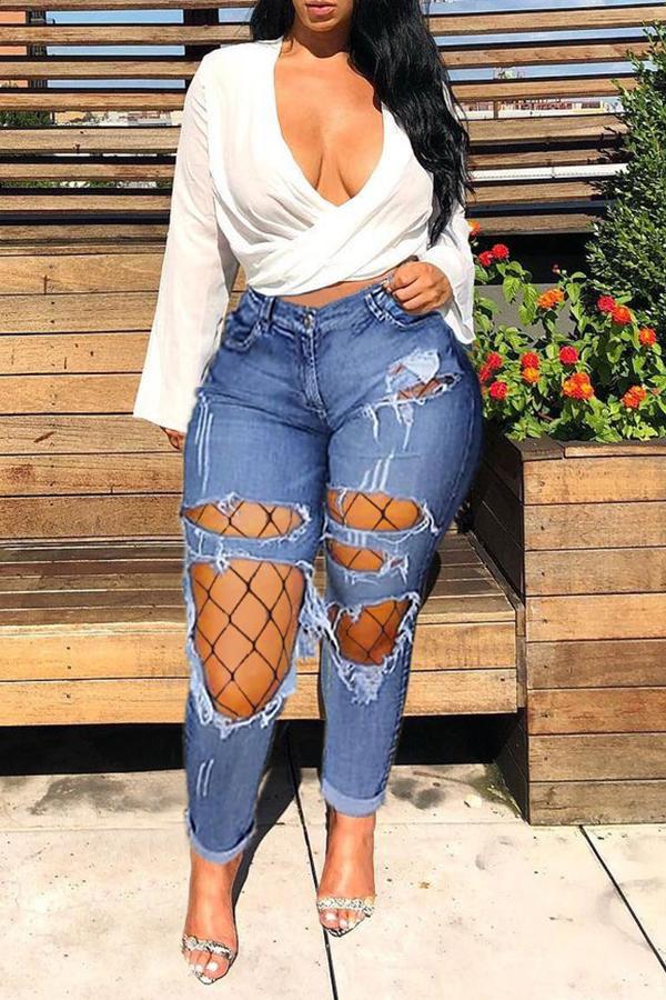 Casual Ripped All-match Jeans