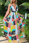  Summer Print Fashion Casual Swing Dress